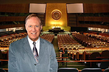 Ли Кэрролл в здании ООН